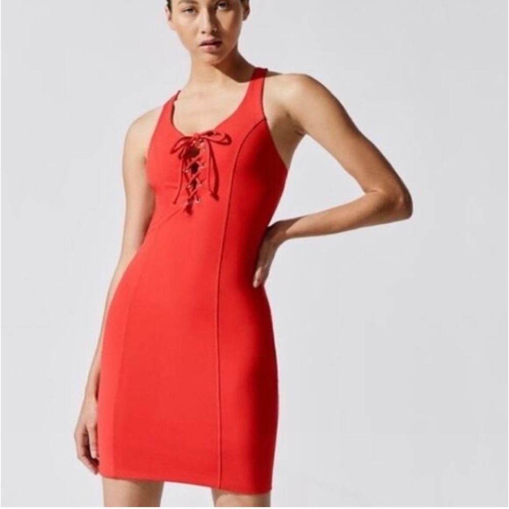NWT Fp Year Of Ours red football dress size S
